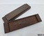 Sharpening stone with its protective wooden box and cover