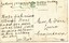 Postcard with handwritten message on the back