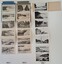 Three postcard folders opened out with reverse side of photographic strip showing