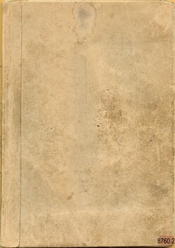 Front of the Book "Sovereign of the Seas" not able to be seen as the book has been covered in brown paper.