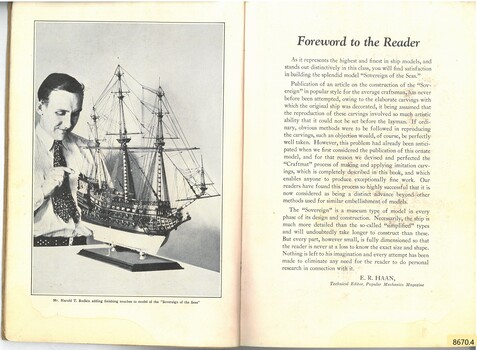 "Sovereign of the Seas" Forward to the Reader written by E. R. Haan