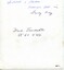 Handwritten notes on back of photograph in blue and black ink