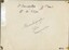 Back of photograph with donor's name and telephone number hand wriiten in ink, and the name of the ship handwritten in pencil