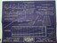 Blueprint, Sheet No. 2, on purple paper with white print for ship model Sovereign of the Seas. Including diagrams of stem and sternpost assembly.