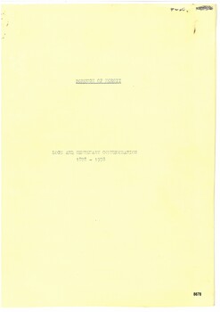 Plain buff manilla folder with blue typed label