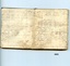 Two white pages in pocketbook showing navigational calculations written in pencil and black ink
