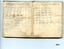 Two white pages in pocketbook showing navigational calculations