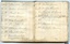 Two pages in pocketbook showing handwritten "presenting arms" parade drill instructions
