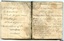 Two pages in pocketbook with handwritten questions titled "Deviations of the Compass" in black ink
