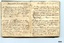 Two pages in pocketbook with questions handwritten in black ink titled "Deviation of the Compass"