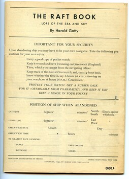 Front cover of booklet
