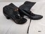 Pair of lady's black leather lace up boots