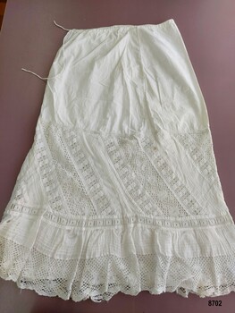 Lady's  ankle length decorative petticoat