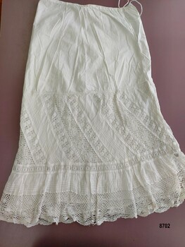 Lady's decorative ankle length petticoat