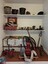 Fire Brigade equipment displayed on shelves and the floor