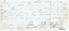 Handwritten note in sepia ink, dated October 4th, 1850, describing the conduct of Able Seaman Bob Rust.