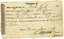Certificate of Discharge with name of seaman, ship, date and other particulars filled in by hand with ink