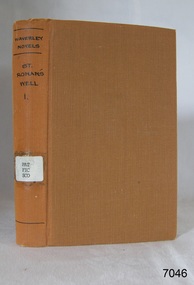 Book - Fictional stories, Sir Walter Scott, Waverley Novels St Ronans Well-1 Vol 33, 1838