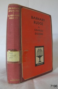 Book - A Fictional Story, Charles Dickens, Barnaby Rudge, Prior to 1911