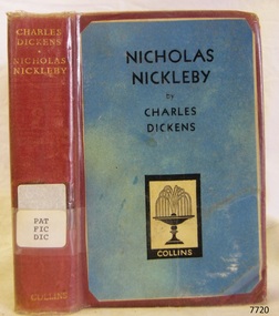 Book - A Fictional Story, Charles Dickens, Nicholas Nickleby, 1940's
