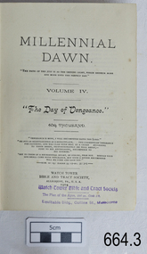 Book - Reference Religious Ideology, Charles Taze Russell, Millennial Dawn Vol 4 The Day of Vengeance, 1905