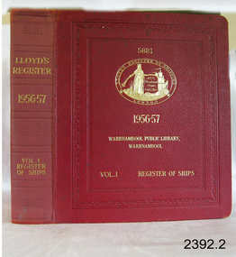 Book - Reference Register of Shipping, Lloyds Registry, Lloyds Register of Shipping 1956-57 Vol 1, 1956