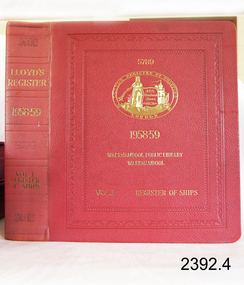 Book - Reference Register of Shipping, Lloyds Registry, Lloyds Register of Shipping 1958-59 Vol 1, 1958