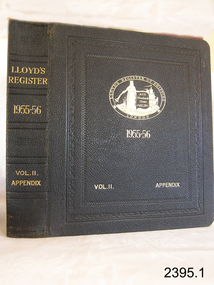 Book - Lloyds Register of Shipping, Lloyds Registry, Lloyds Register of Shipping 1955-56 Vol 2 Appendix, 1955