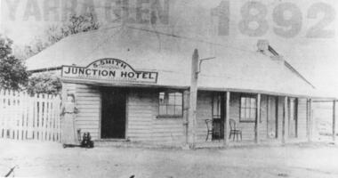 Black and white photographs, Junction Hotel, Yarra Glen