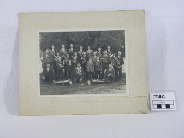 Photograph, Wandiligong Band sepia, Wandiligong Band, 1929