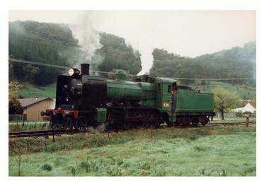 Photograph, K190, Last steam locomotive to visit Bright, 1975 to 1980
