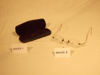 Spectacles and Case, H. Margules F.N.C.O. S.O.I