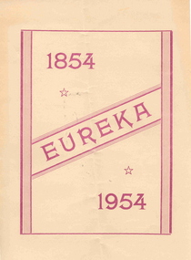 Booklet, Eureka Centenary Programme, 1954 (exact)