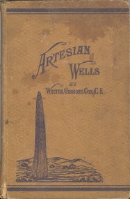Book, Walter Gibbons Cox, Artesian Wells, 1895 (exact)