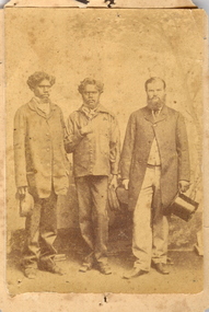 William Landsborough with Jemmy and Jack Fisherman, 1862