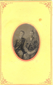 Photograph - Little Gem tintype, Marion Imp, Portrait of two seated men in suits, 1870 (estimated)