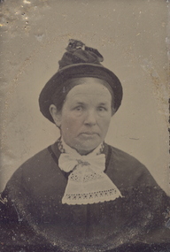 Photograph - Little Gem tintype, Portrait of a Woman in a hat