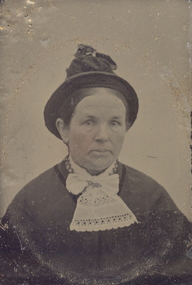 Photograph - Little Gem tintype, Portrait of a Woman in a Hat