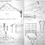 drawing of roof structures