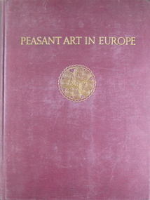 Red covered  book with colour plates