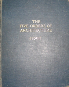 Book, The Five Orders of Architecture: according to Vignola, Possibly 1931