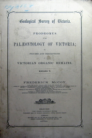 Book, Prodromus of the Palaeontology of Victoria, 1877 (exact)