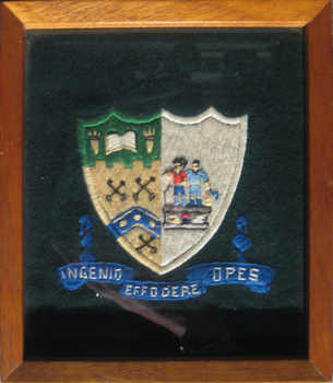 Embroidered coat of arms