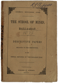 Cover of a printed booklet