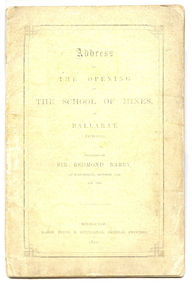 Front of a small booklet