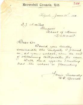 hand written letter