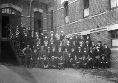 A group of students