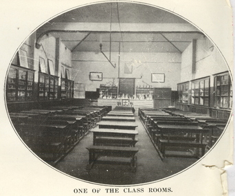 Printed Image (photograph), Ballarat School of Mines Classrooms, c1914