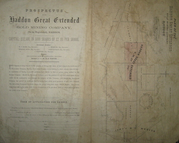 Plan and Prospectus, Plan and Prospectus of the Haddon Great Extended Gold Mining Company