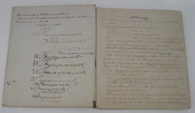 Book - Exercise Book, Astronomy Notes by William Baragwanath, 1897